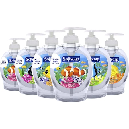 Softsoap Hand Soap, Liquid, Aquarium, 7.5 fl. oz Clear, PK 6 CPC04966CT